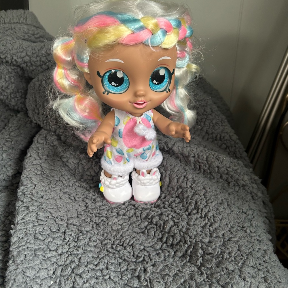 Colorful Hair Doll with Rainbow Outfit